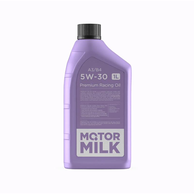 Motor Milk™ 5W30 performance engine oil.
